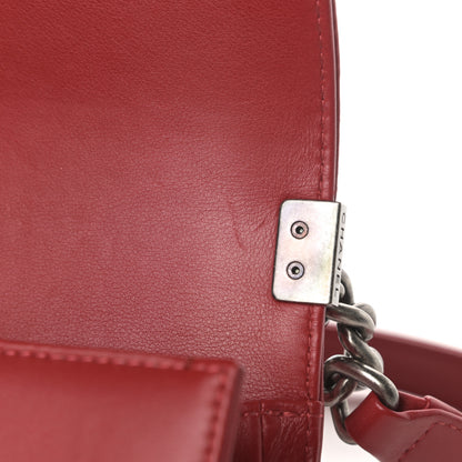 Chanel Calfskin Quilted Small Boy Flap Red 12 of 13