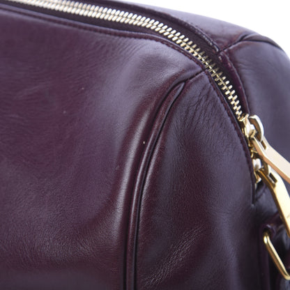 Saint Laurent Calfskin Classic Duffle 6 Amarena 17 of 21