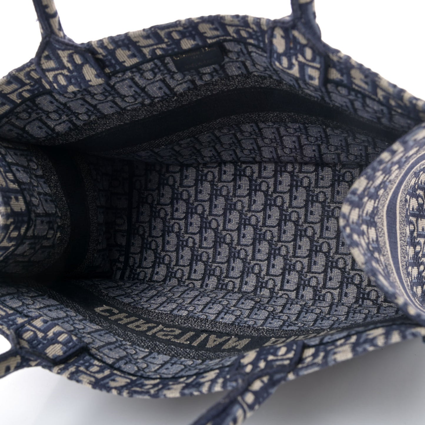 Oblique Medium Book Tote Blue Multicolor