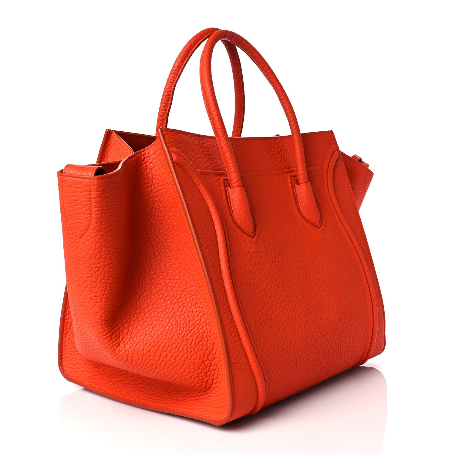Celine Bullhide Calfskin Medium Phantom Luggage Burnt Orange 3 of 10