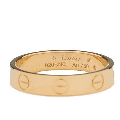 Cartier 18K Yellow Gold 3.5mm LOVE Wedding Band Ring 50 5.25 4 of 5