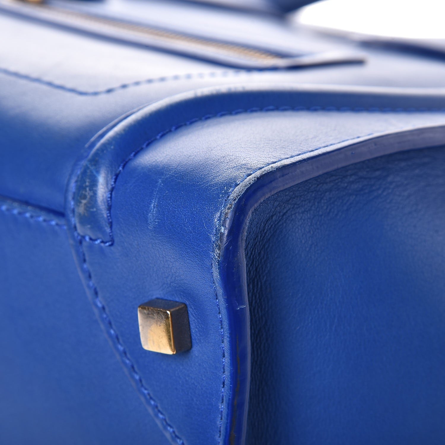 Celine Smooth Calfskin Mini Luggage Royal Blue 21 of 28