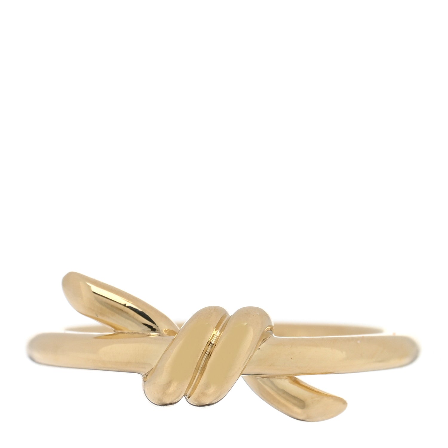Tiffany 18K Yellow Gold Knot Ring 48 4.5 1 of 5