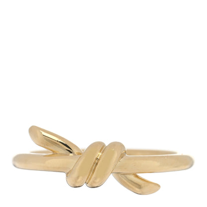 Tiffany 18K Yellow Gold Knot Ring 48 4.5 1 of 5