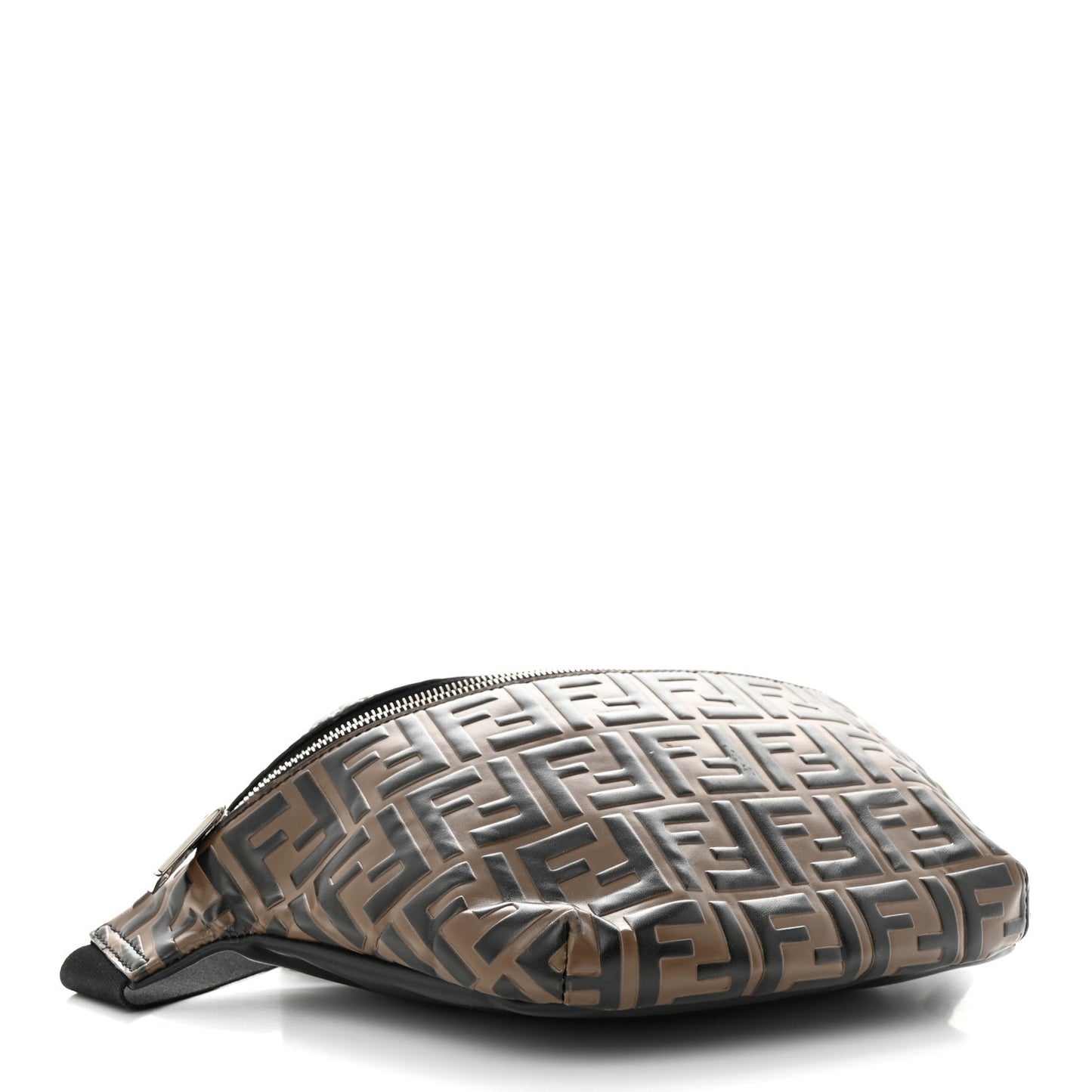 Vitello Century Bi-Color FF 1974 Embossed Belt Bag Maya Black