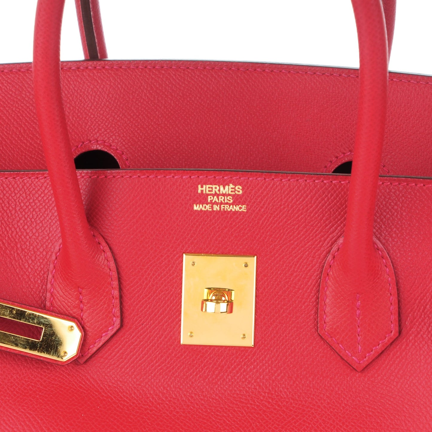 Epsom Birkin 35 Rouge Casaque