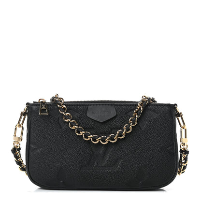 Louis Vuitton Empreinte Monogram Giant Multi Pochette Accessories Mini Pochette Black 1 of 7