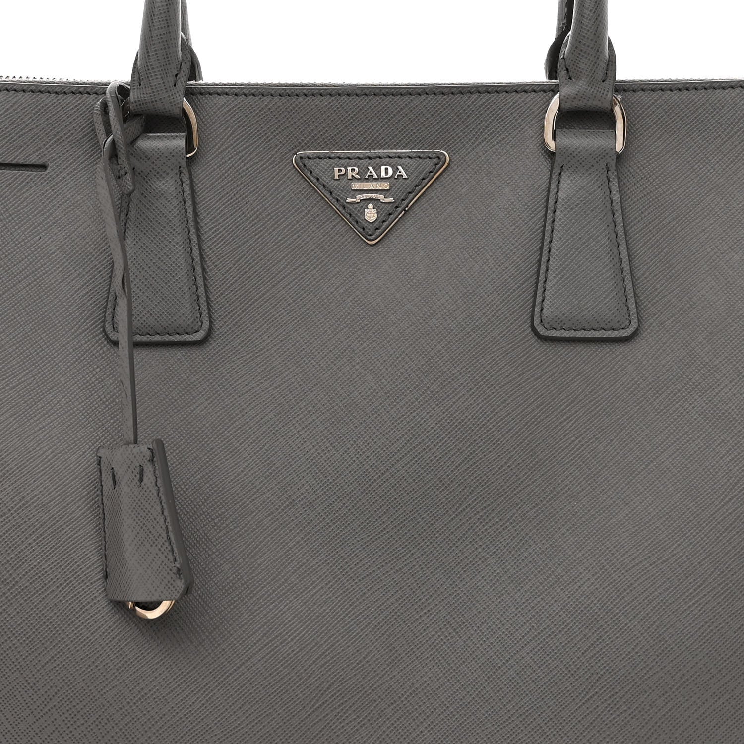 Prada Saffiano Lux Large Galleria Double Zip Tote Marmo 8 of 11