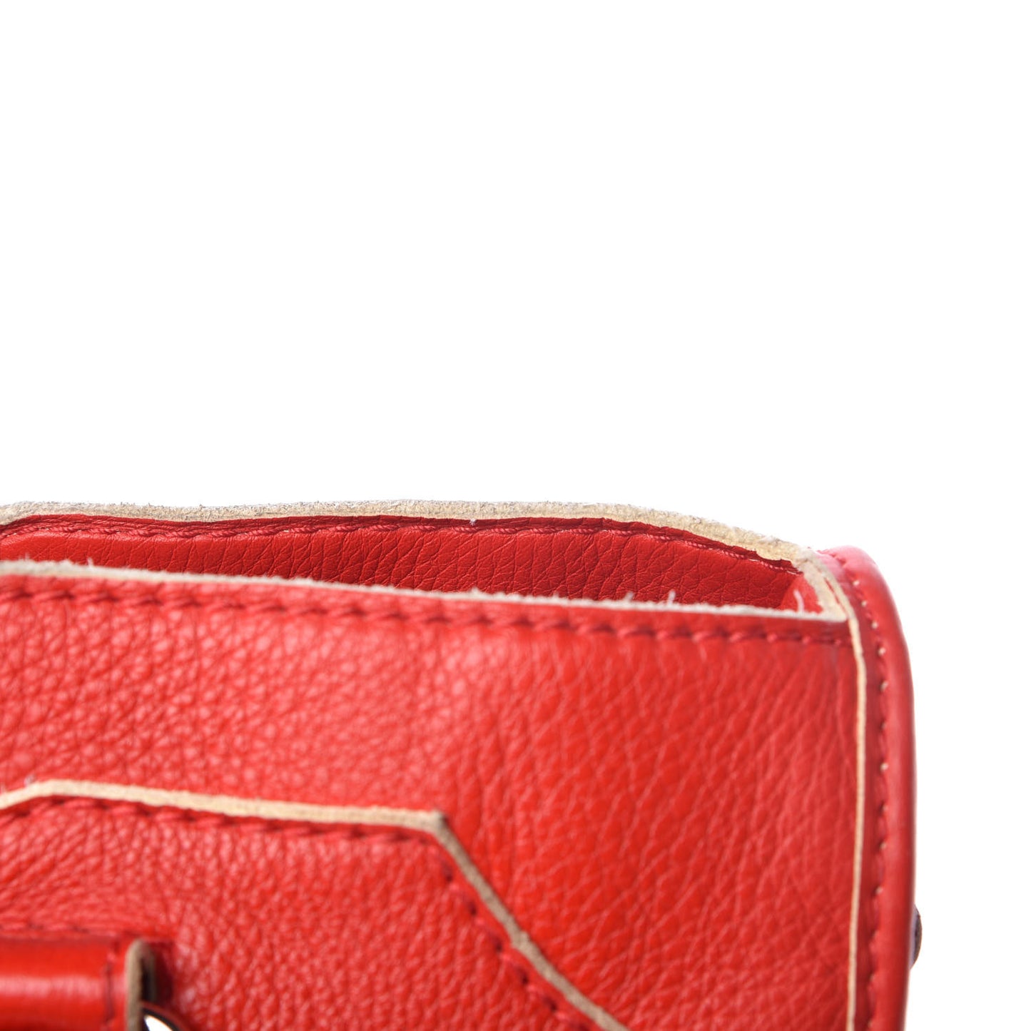 Supple Grained Calfskin Classic Silver Hardware Highlight City Rouge Fraise