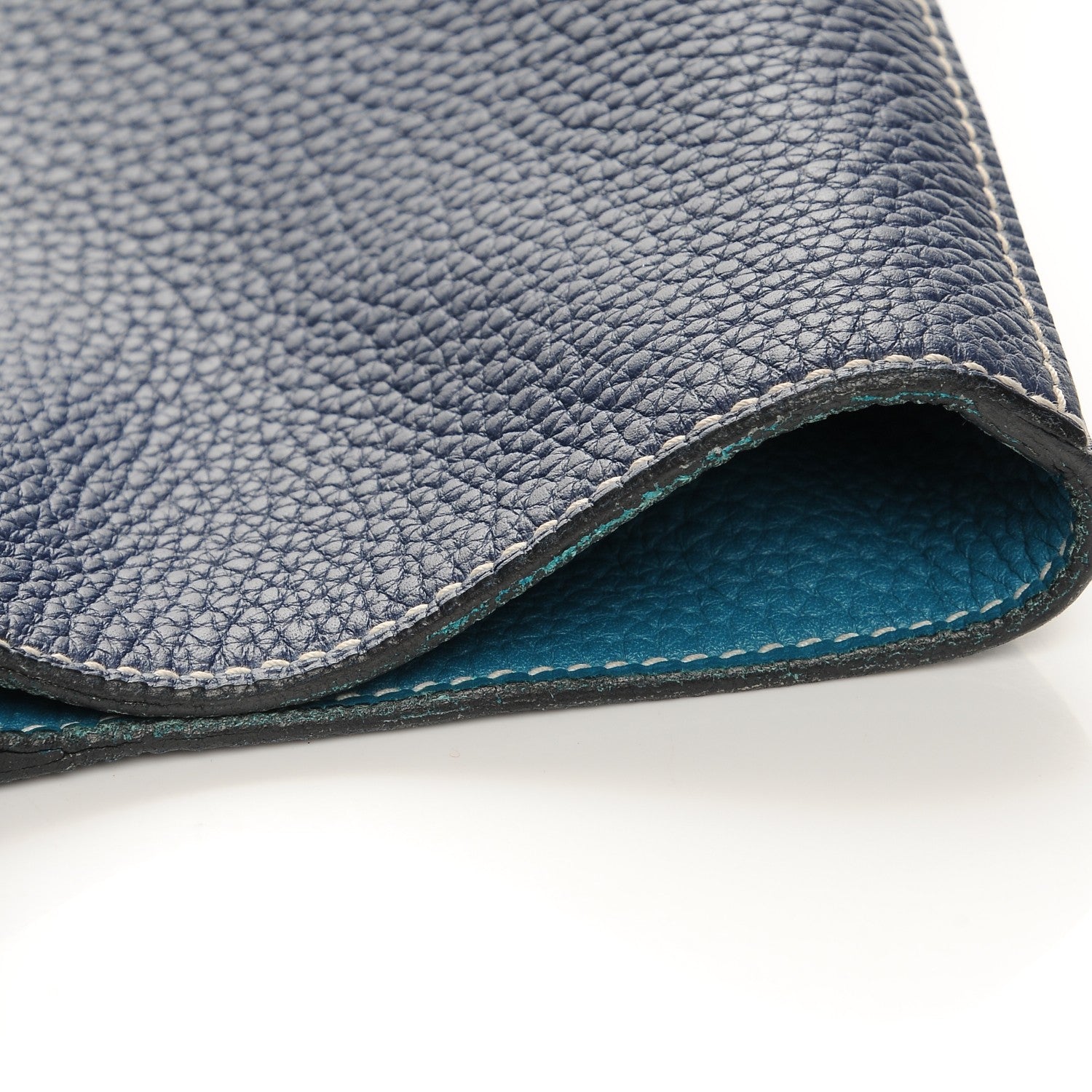 Hermes Taurillon Clemence Double Sens 36 Reversible Tote Bleu Sapphire Izmir 19 of 19