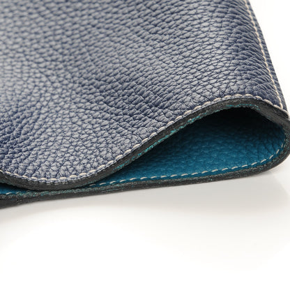 Hermes Taurillon Clemence Double Sens 36 Reversible Tote Bleu Sapphire Izmir 19 of 19
