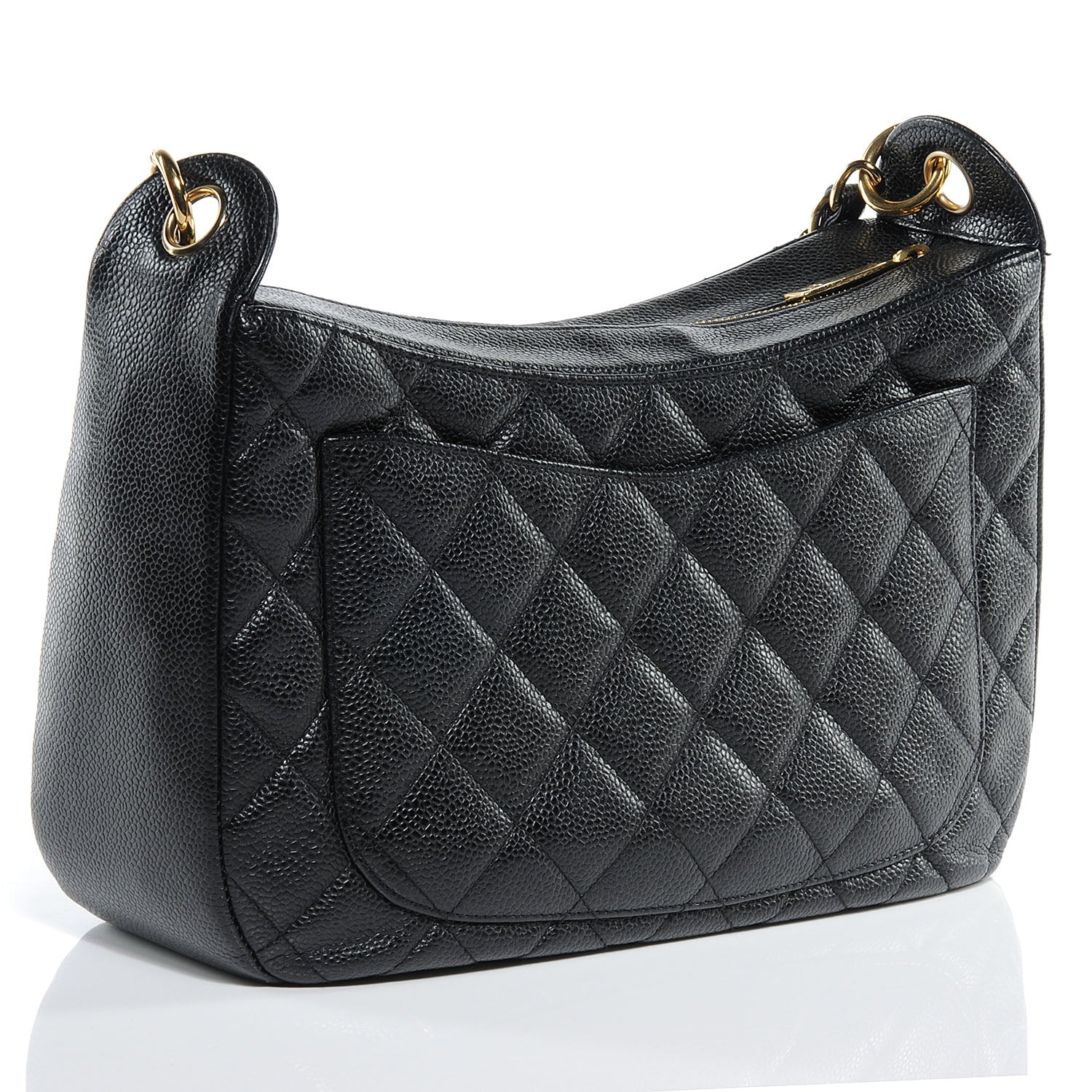 Chanel Caviar Quilted Hobo Bag Black 3 of 7