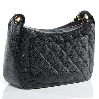 Chanel Caviar Quilted Hobo Bag Black 3 of 7