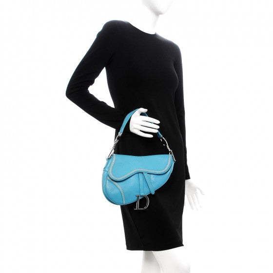 Calfskin Saddle Bag Blue