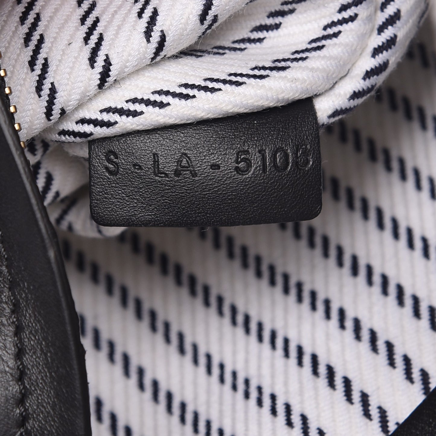 Cotton Canvas Striped Medium Phantom Luggage White Navy