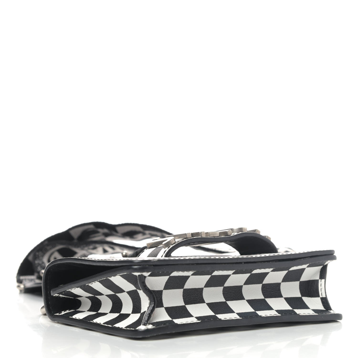 Christian Dior Calfskin Checkered Mini J'Adior Flap Bag Black White 3 of 5