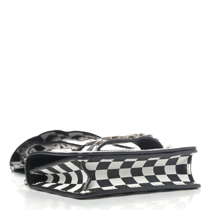 Christian Dior Calfskin Checkered Mini J'Adior Flap Bag Black White 3 of 5