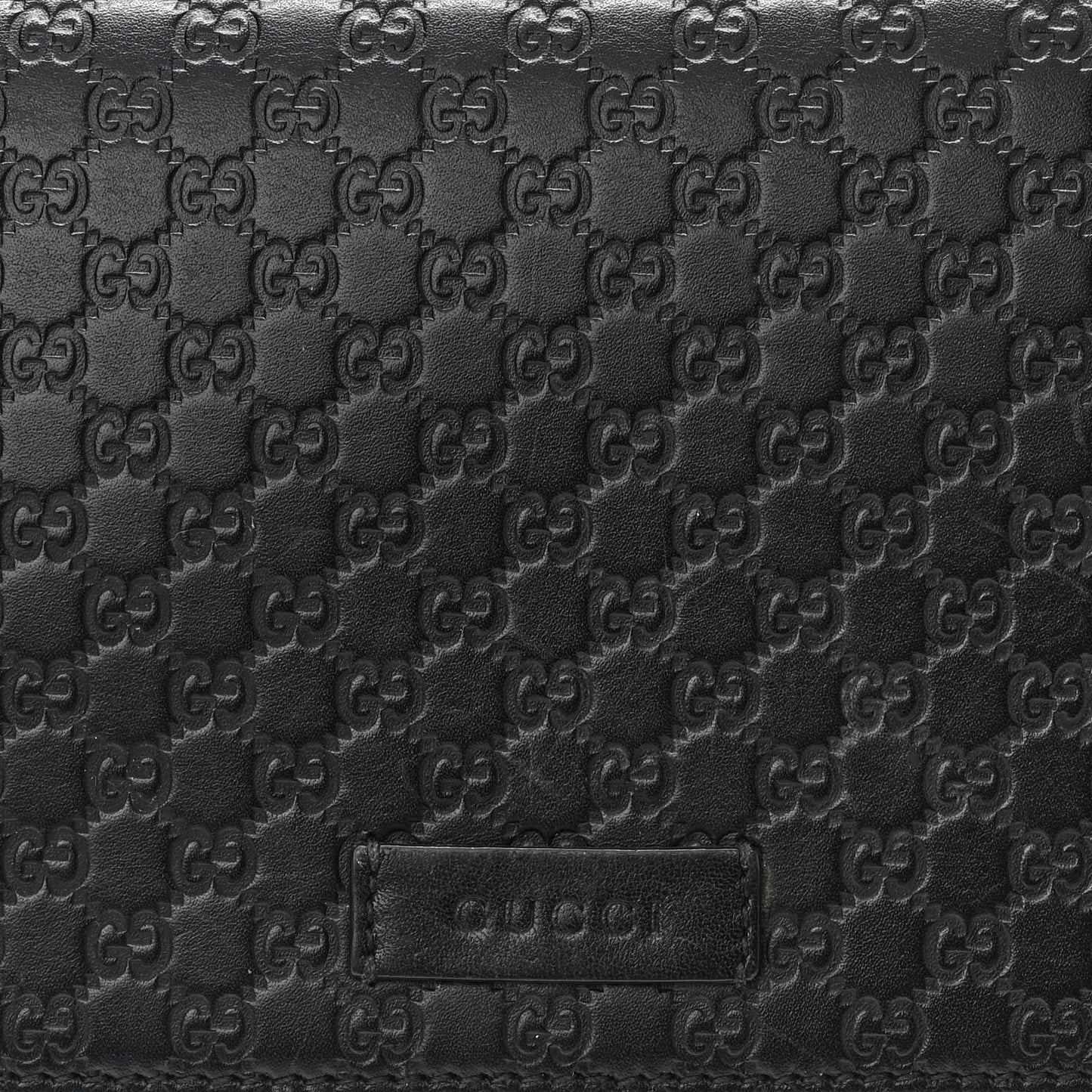 Microguccissima Crossbody Wallet Black