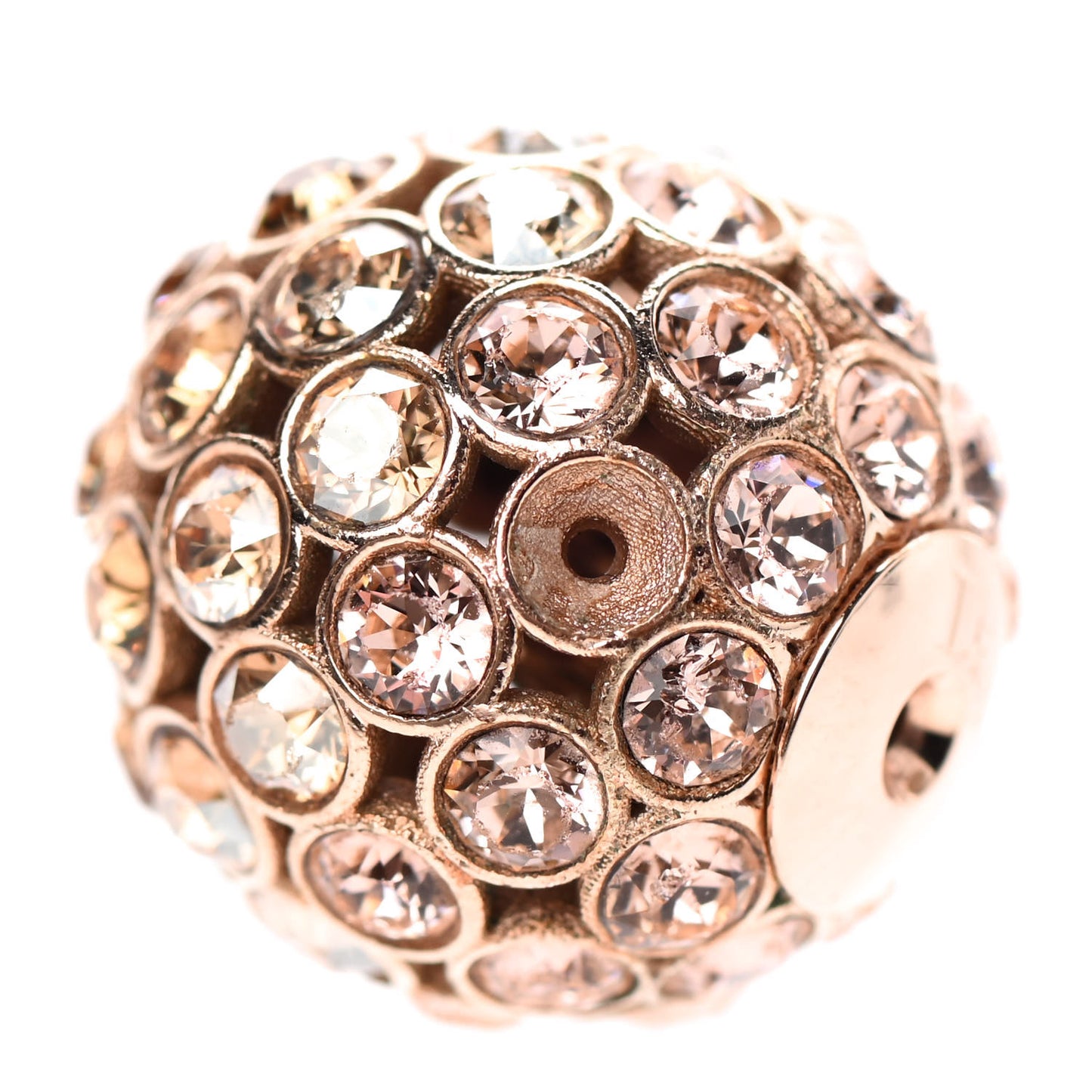Crystal Mise En Dior Tribal Earrings Light Pink Gold