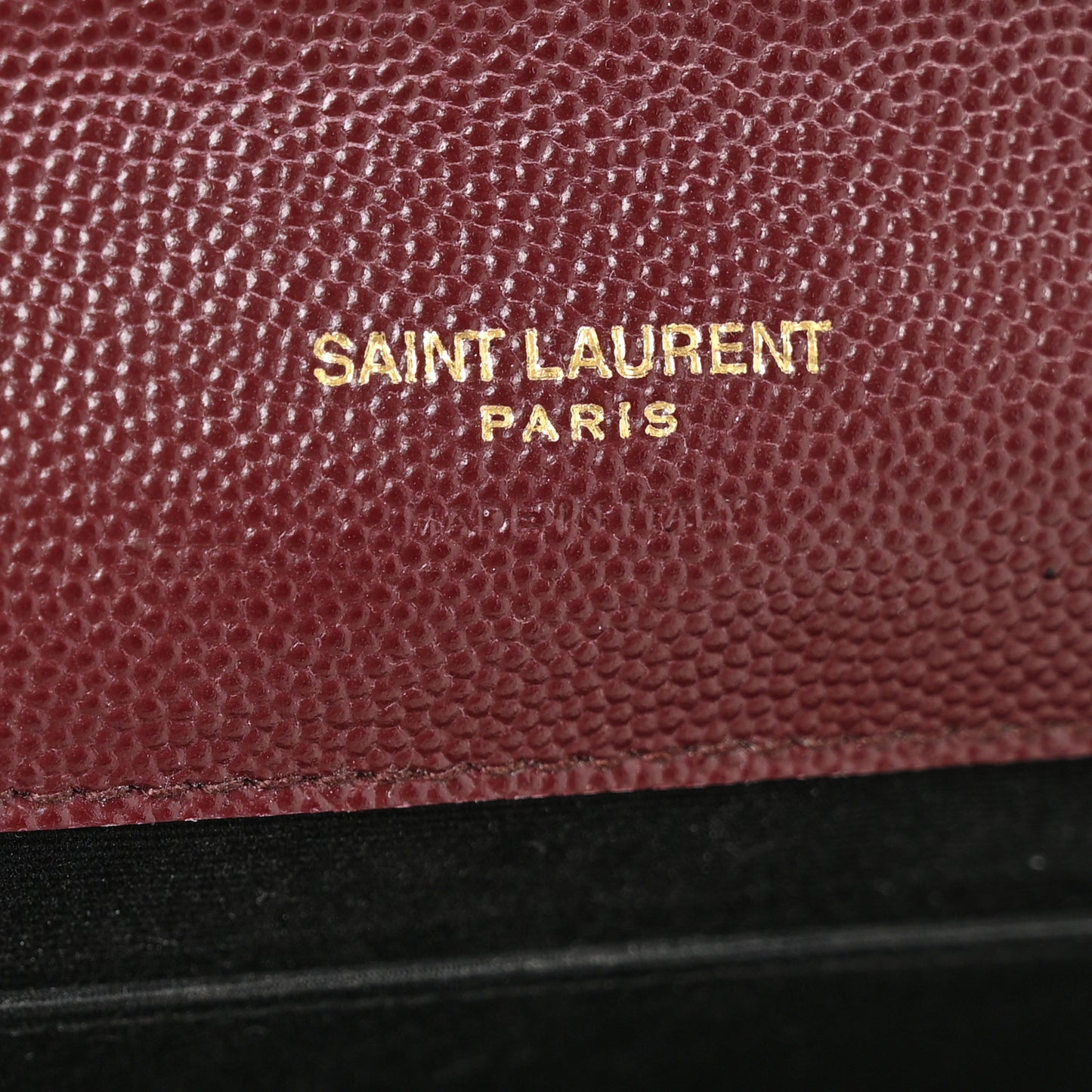 Grain De Poudre Matelasse Chevron Monogram Envelope Clutch Rouge Legion