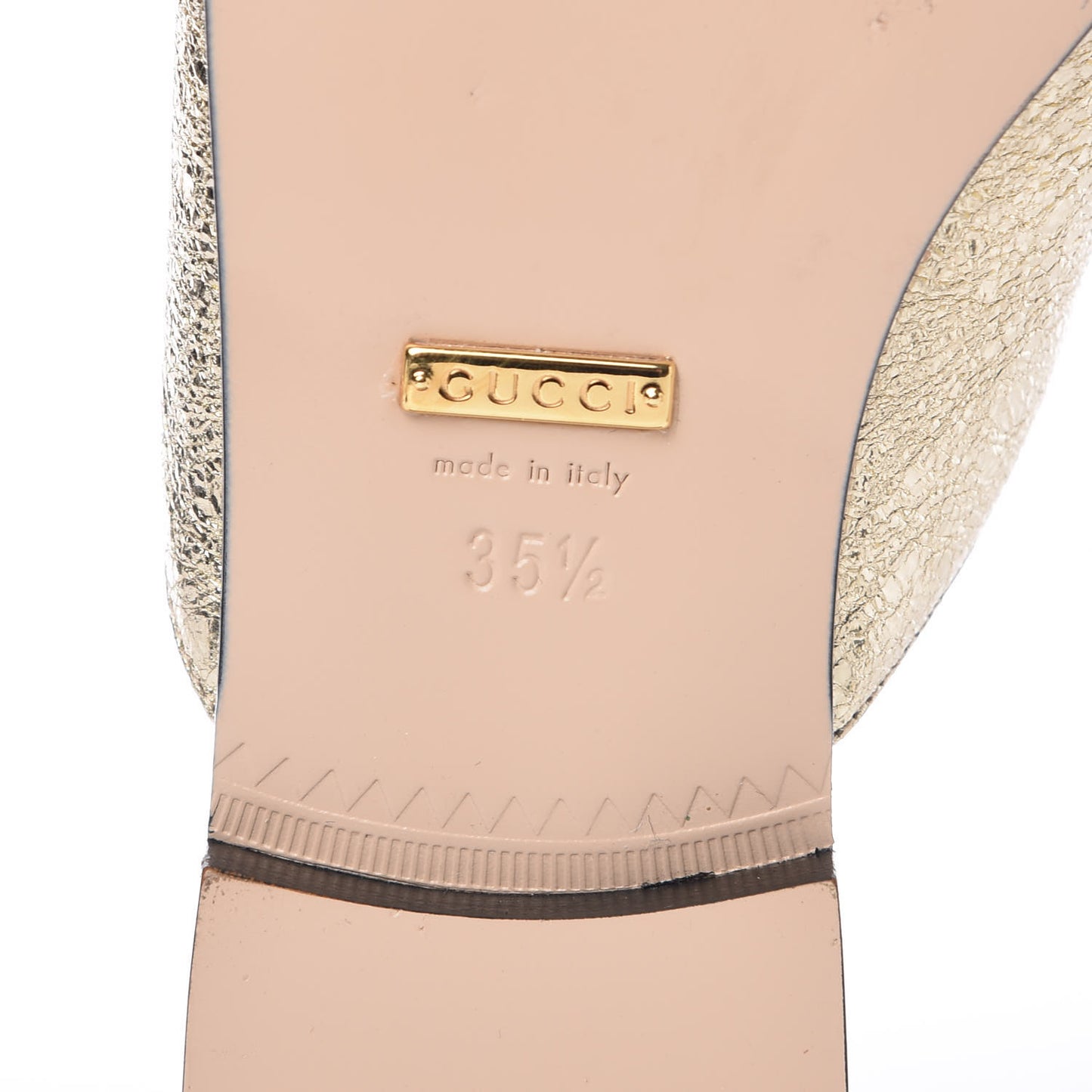 Galassia Womens GG Marmont Fringe Slippers 35.5 Platino