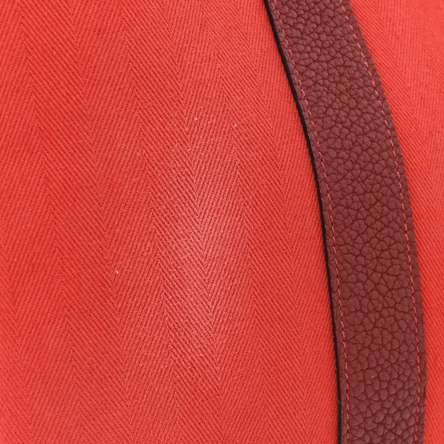 Hermes Chevron Herringbone Toile Negonda Garden Party 36 Rouge Tomate Rouge H 14 of 16
