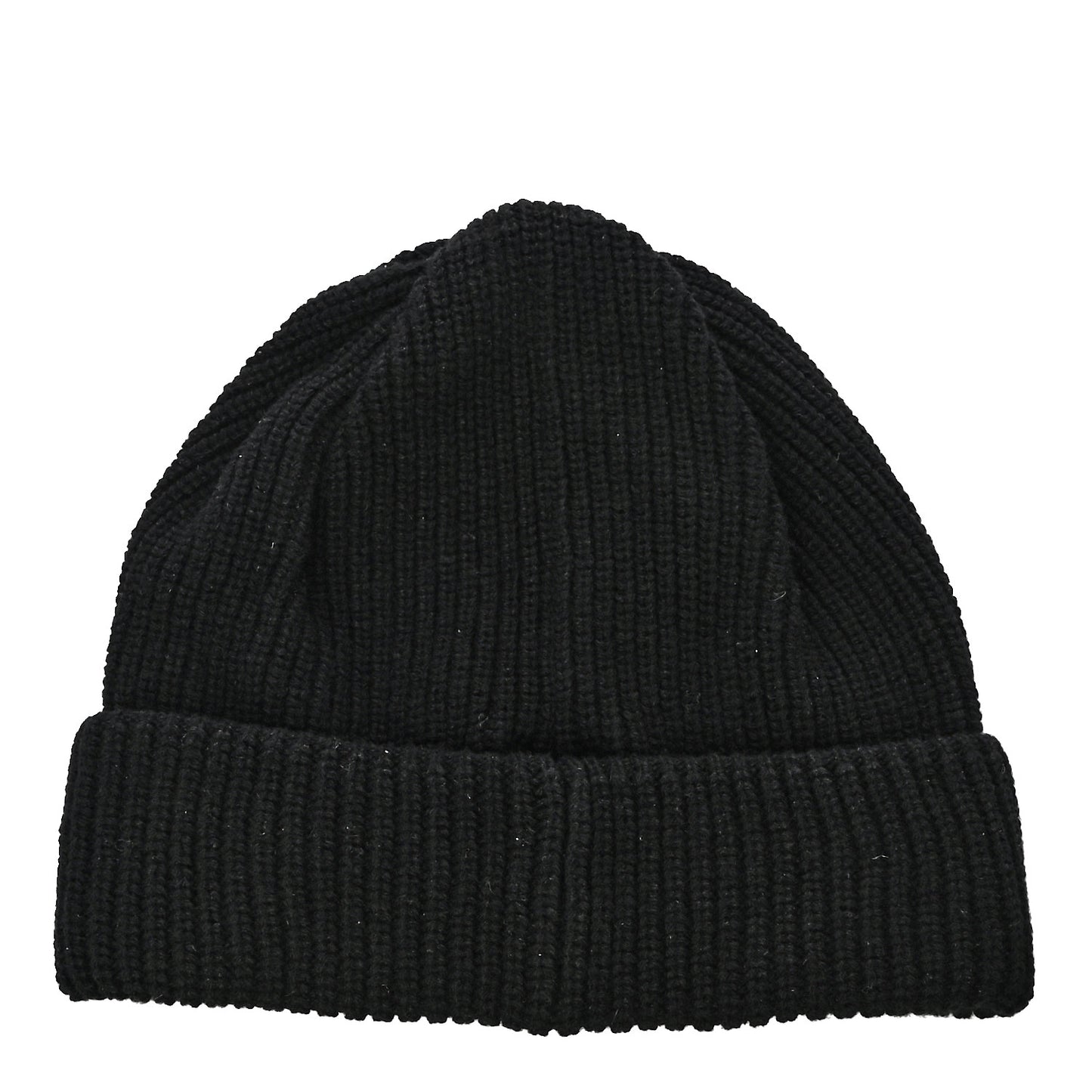 Cashmere Logo Beanie Hat Black White