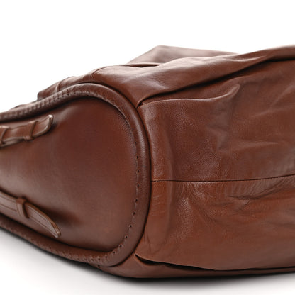Christian Dior Lambskin Medium Libertine Hobo Brown 7 of 11