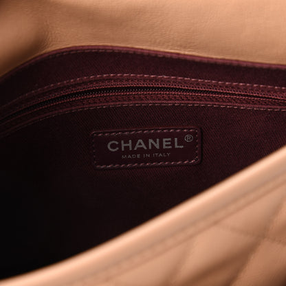 Chanel Calfskin Quilted Mini French Riviera Flap Beige 8 of 11