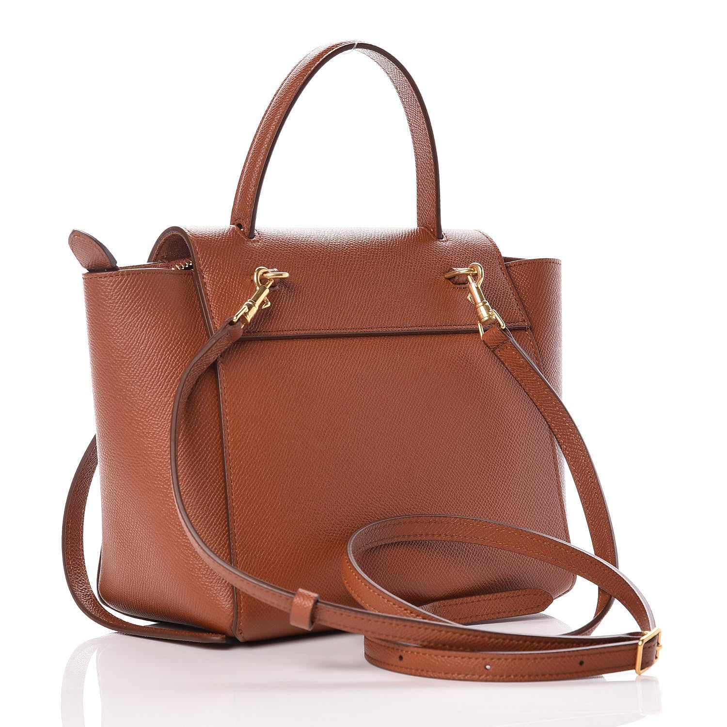 Celine Grained Calfskin Nano Belt Bag Caramel 3 of 12