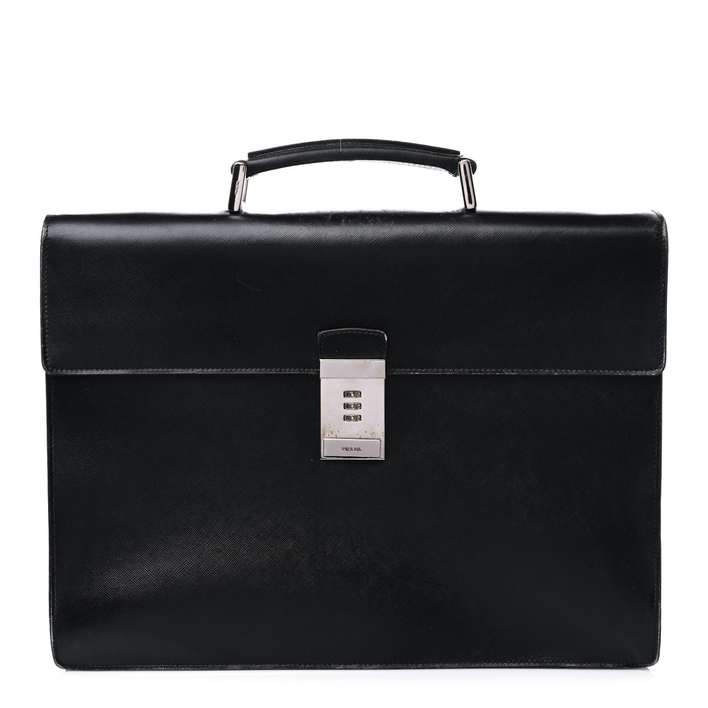 Saffiano Briefcase Black