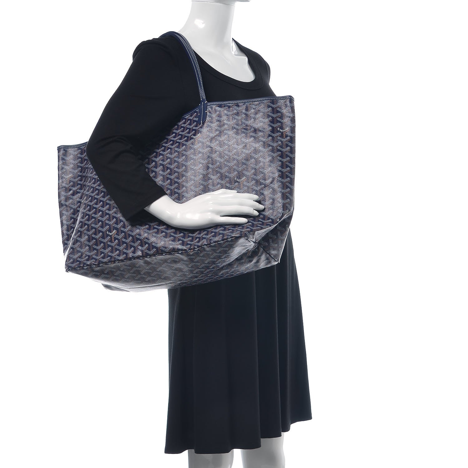 Goyard Goyardine Saint Louis GM Navy 2 of 9