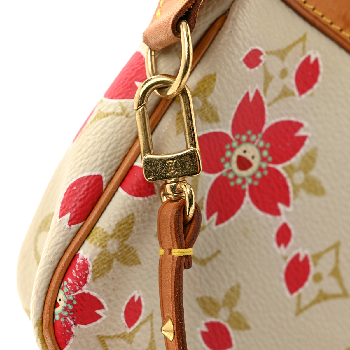 Louis Vuitton Monogram Cherry Blossom Pochette Accessories Red 11 of 14