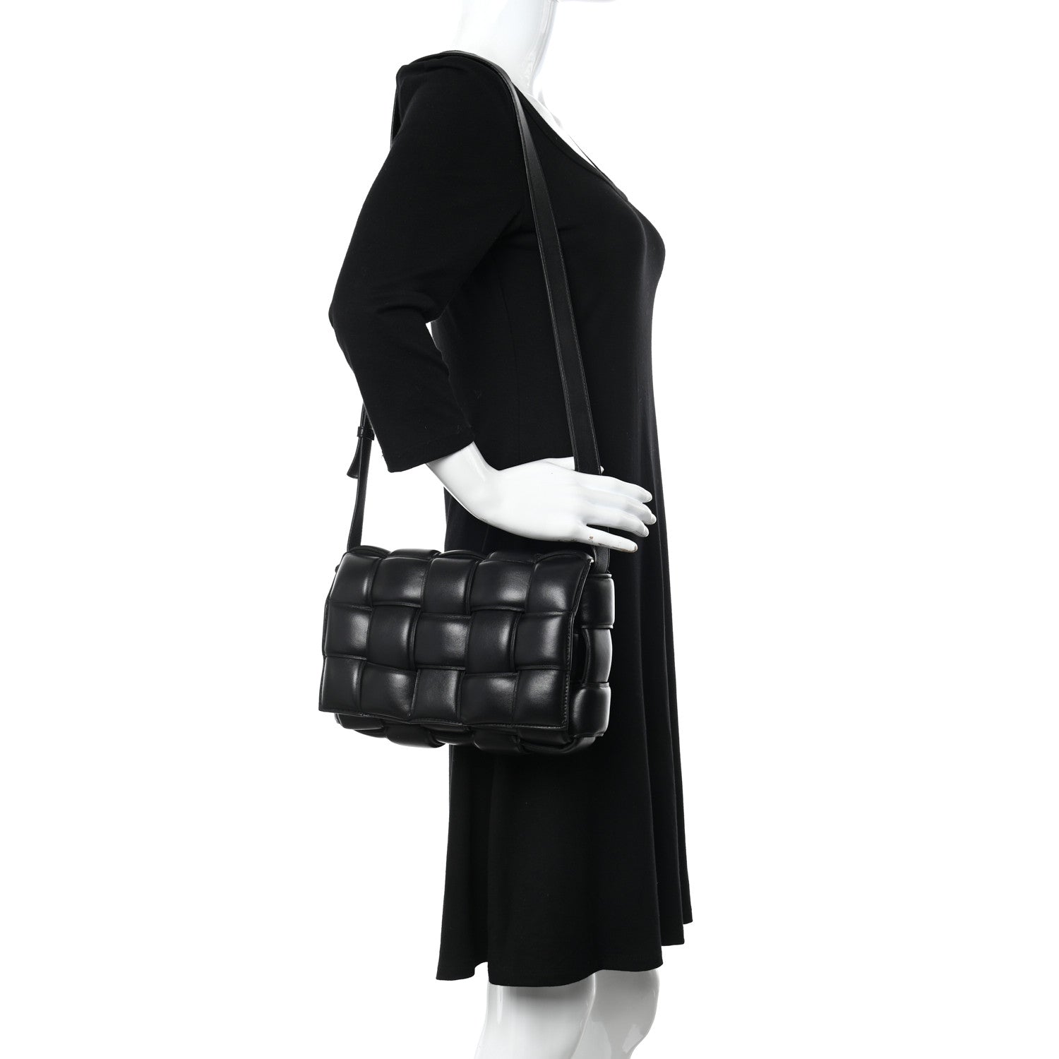 Bottega Veneta Nappa Maxi Intreccio Padded Cassette Crossbody Bag Black 2 of 20