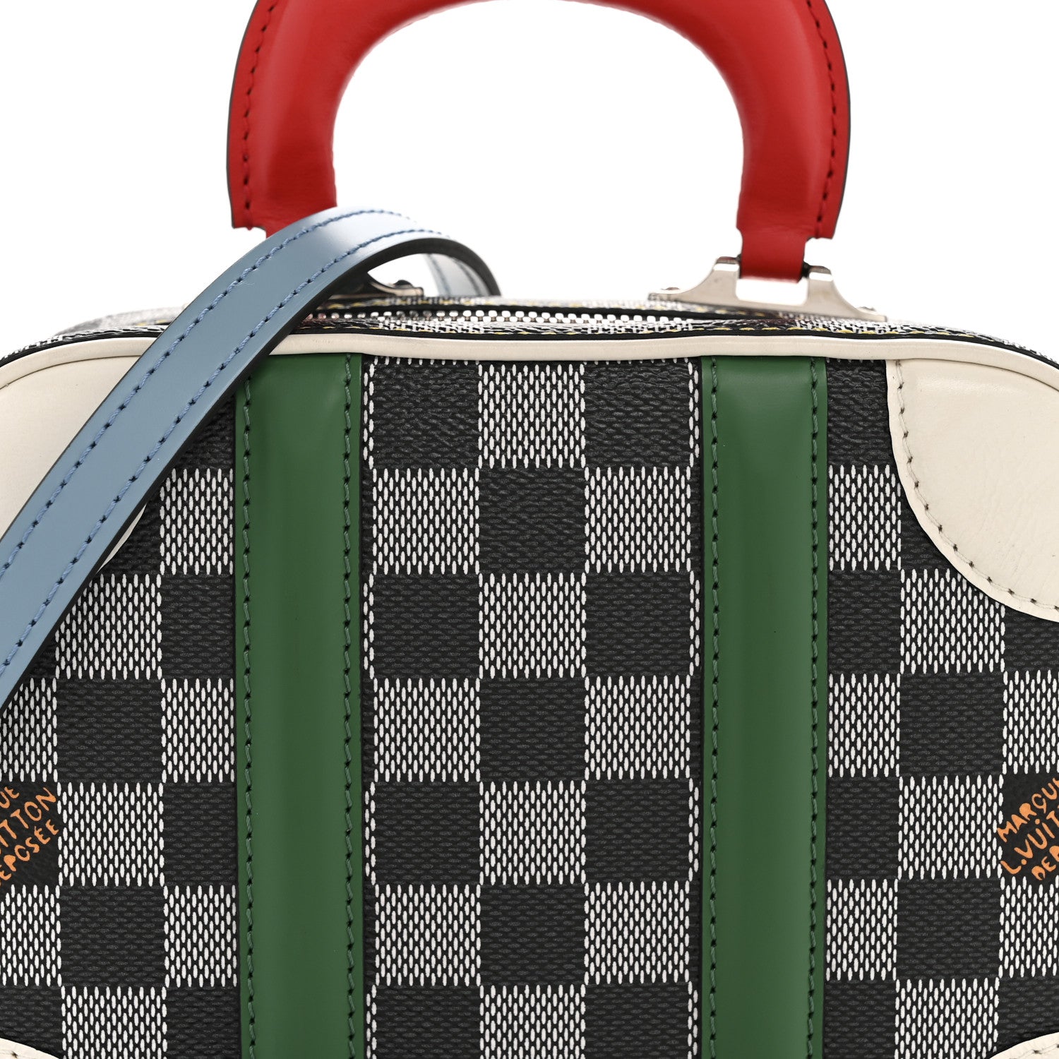 Louis Vuitton Damier Valisette BB Black White 8 of 11