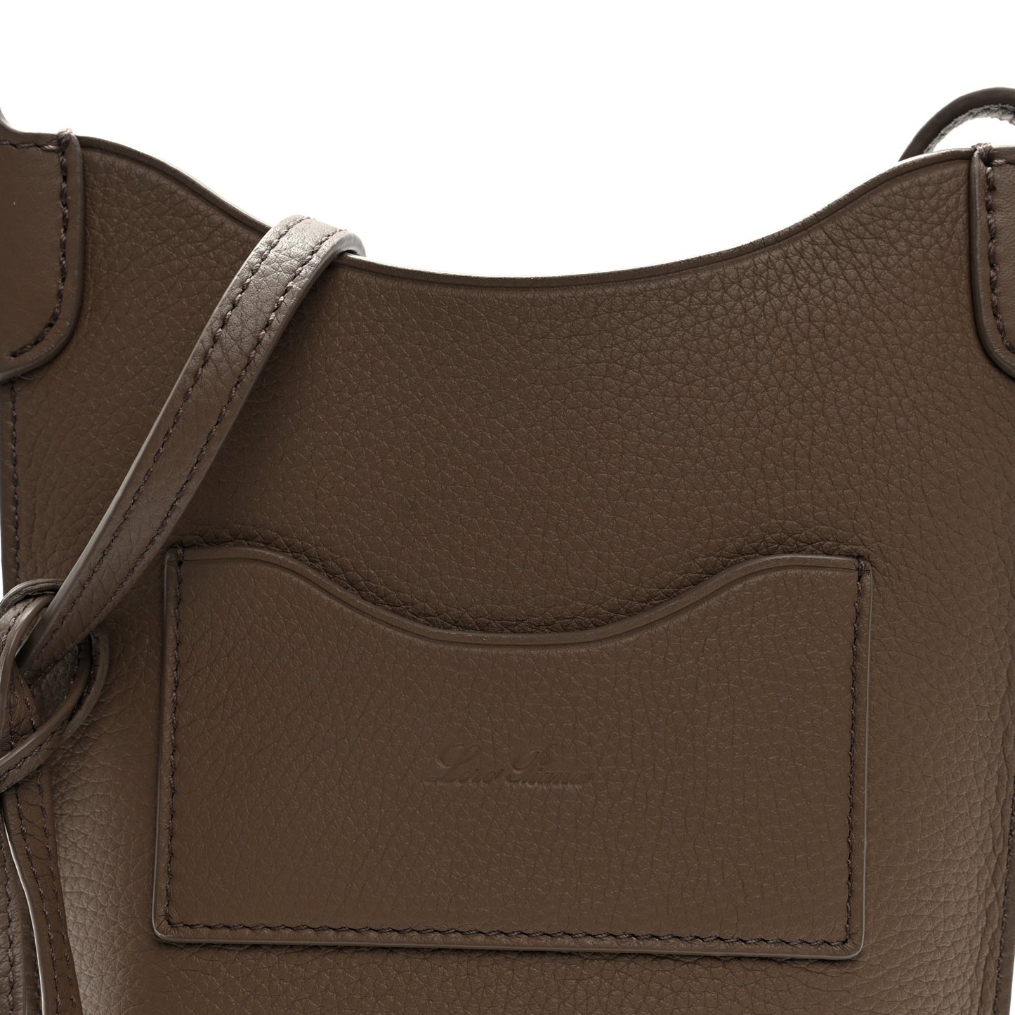 Grained Calfskin Bale Phone Case Warm Mastic