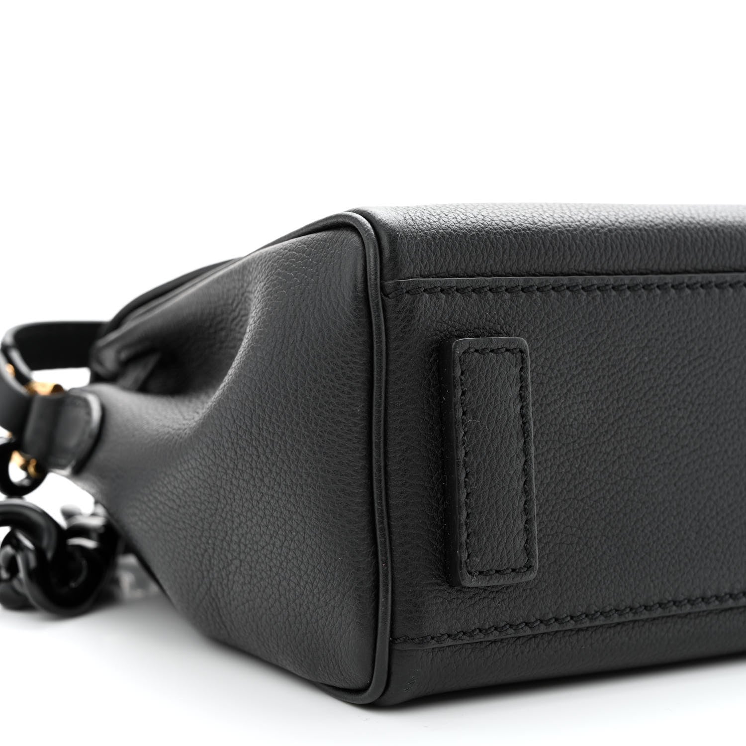Versace Grained Calfskin Small La Medusa Top Handle Bag Black Lilac 9 of 10