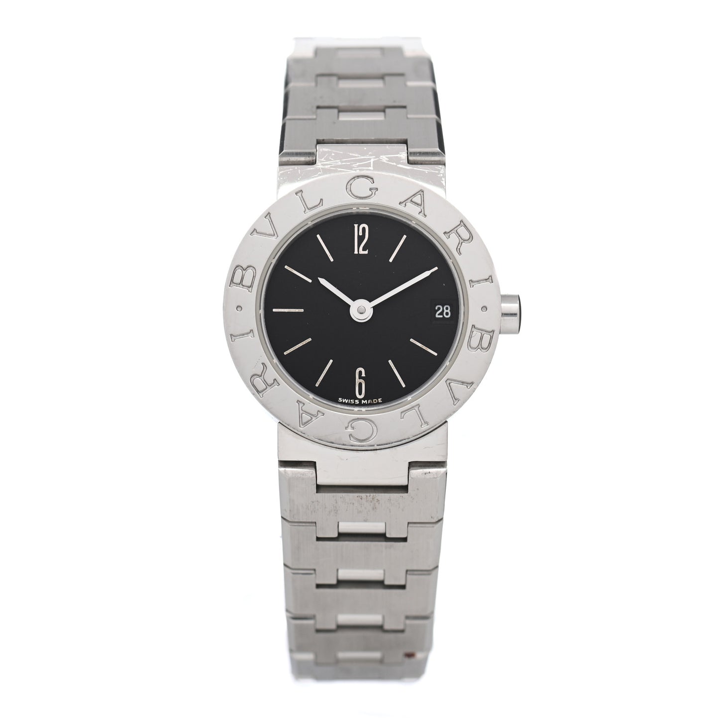 Stainless Steel 23mm Quartz Watch Black