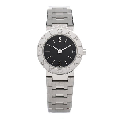 Bulgari Stainless Steel 23mm Quartz Watch Black 1 of 5