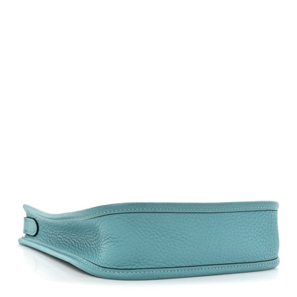 Hermes Taurillon Clemence Evelyne TPM Bleu Saint Cyr Orange Poppy 4 of 13