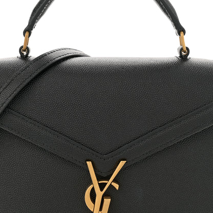 Saint Laurent Grain de Poudre Mini Classic Monogram Cassandra Top Handle Black 8 of 12