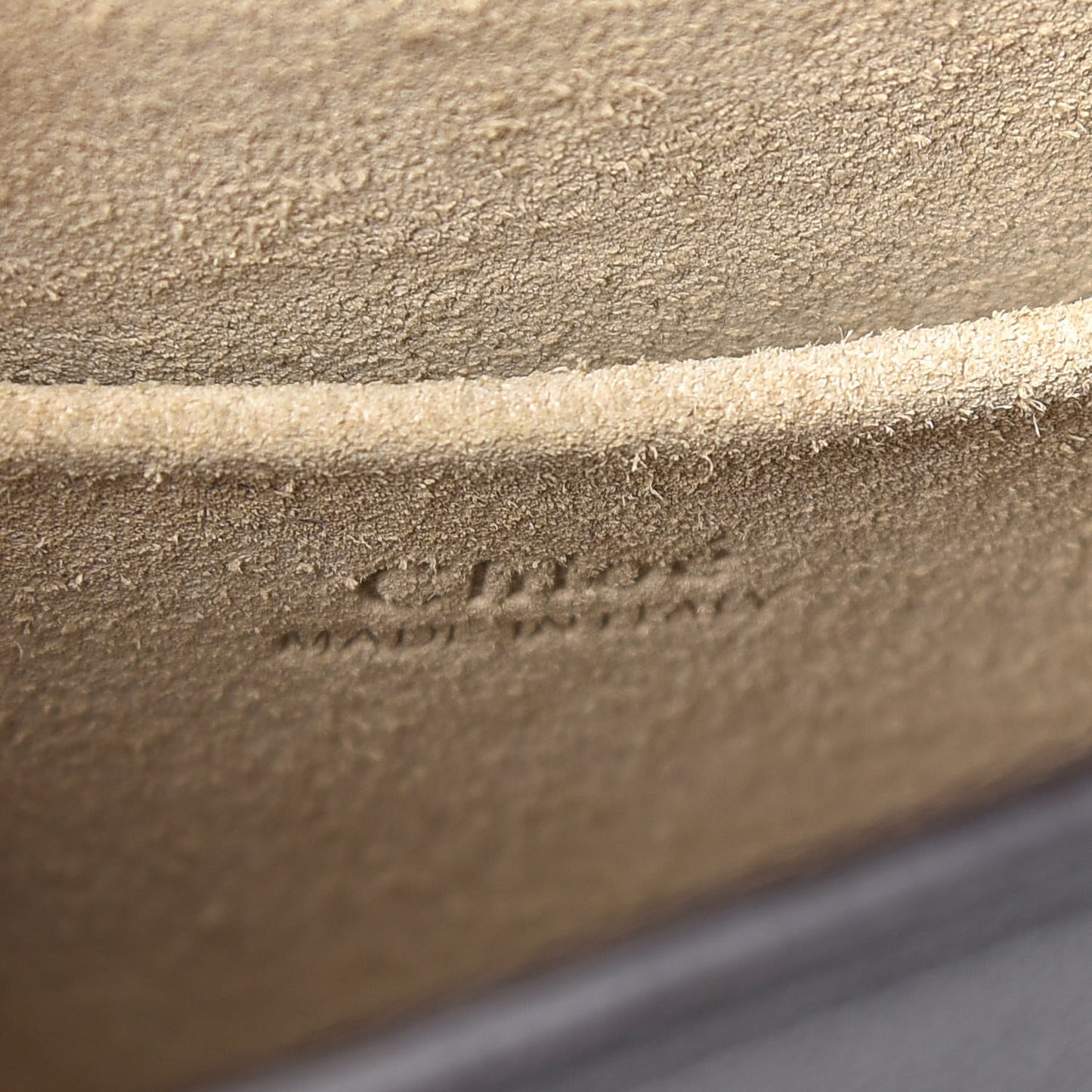 Calfskin Suede Small Nile Bracelet Bag Black