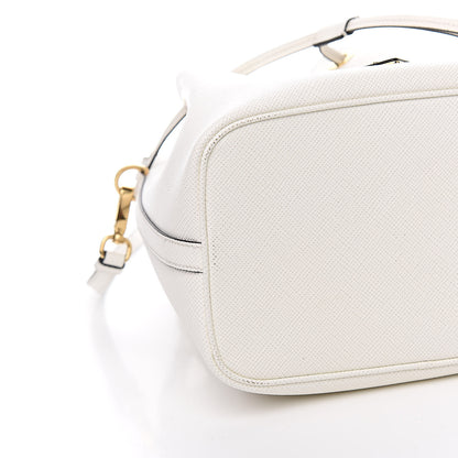 Prada Saffiano Bucket Bag White 7 of 9