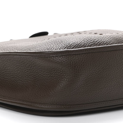 Hermes Taurillon Clemence Evelyne III GM Chocolate 10 of 11