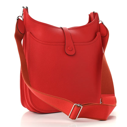 Hermes Taurillon Clemence Evelyne III GM Rouge Tomate 2 of 8