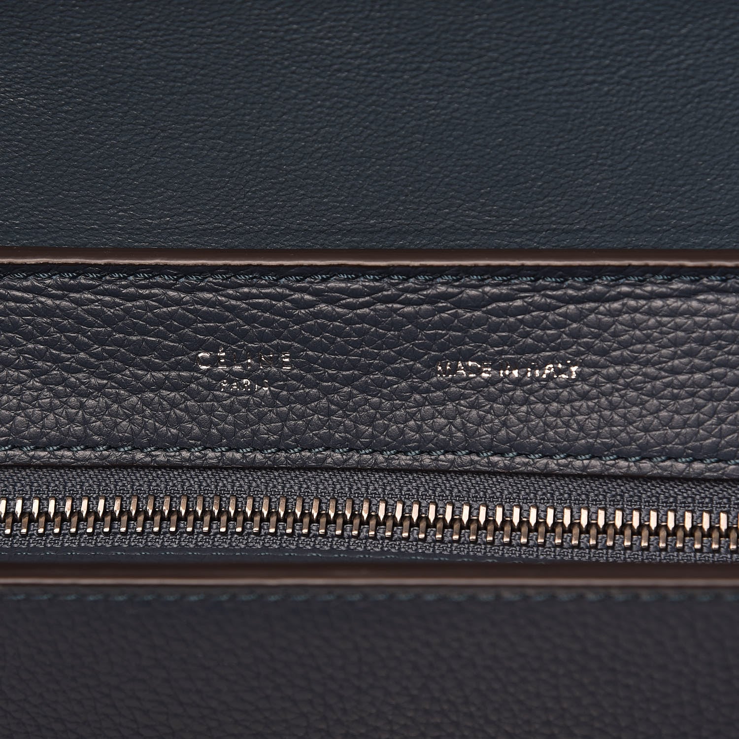 Celine Drummed Calfskin Suede Medium Trapeze Orage 6 of 8