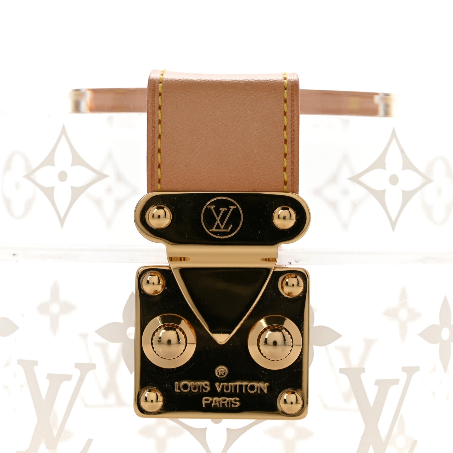 LOUIS VUITTON ストラップ付きアクセサリーBOX付き Louis Vuitton Transparent Plexiglass Box Scott 1915982 – FASHIONPHILE