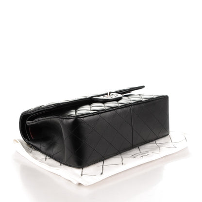 Chanel Lambskin Quilted Jumbo Double Flap Black 4 of 8