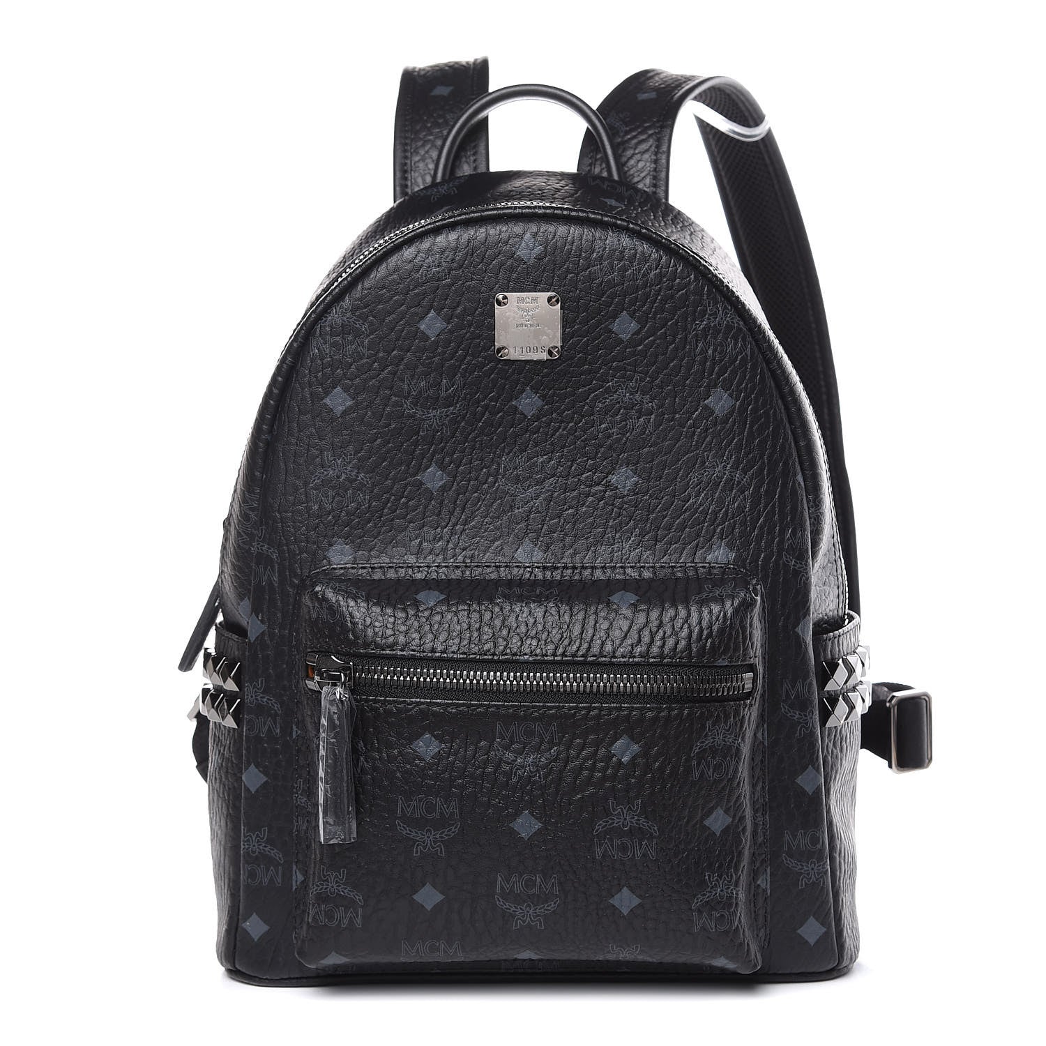 MCM Visetos Small Side Stud Stark Backpack Black 1 of 11