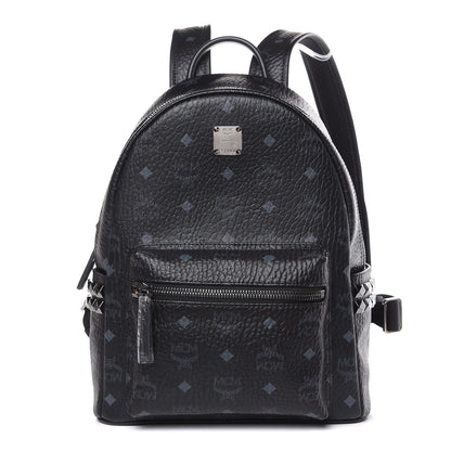 MCM Visetos Small Side Stud Stark Backpack Black 1 of 11